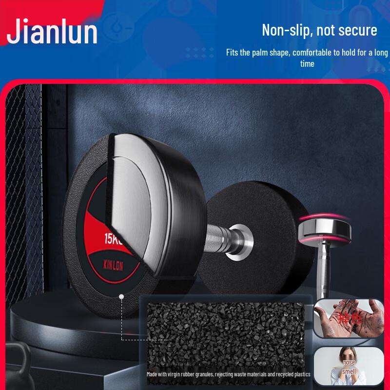 Jianlun Eco-Coated Fixed Dumbbell Set
