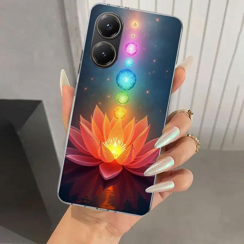 Yoga Chakra Spiritual Energy Universe Phone Case for Xiaomi Poco X5 X6 X7 Pro F7 Ultra M7 Redmi 15 15C 13 13C 12 12C 10 10A 10C