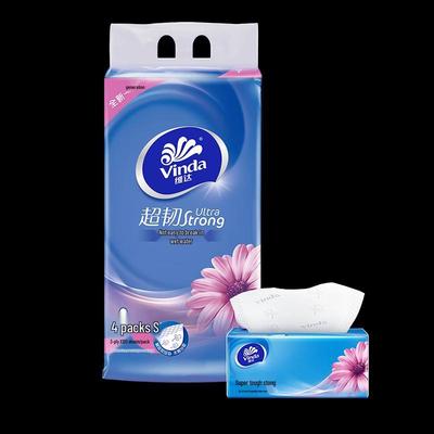 Ultra-Tough 3-Ply Soft Pack Facial Tissues, 4 Packs