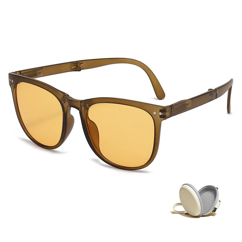 Foldable Sunglasses Square Frame For Men Women Folding Driving Eyewear Sun Glasses Outdoor Sunglasses