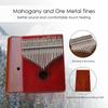 17 Keys Kalimba Thumb Piano Instrument Finger Mbira Mahogany Wood and 21 Keys