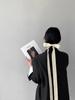 Jiang Zuo Minimalist Korean Style Embroidered Striped Blazer