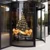 Large Christmas Tree Window Clings,Static Cling Decals 23.6x37 Inch, Removable Reusable Vinyl Stickers For Glass Door Home Offices Holiday Decor