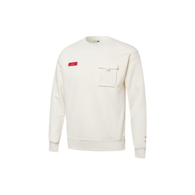PUMA CNY Yott Sweatshirts Unisex White Crew Neck Moderate Regular 534740-65