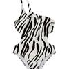Costume da bagno bikini a righe diagonali con stampa, scollatura sulla schiena, spalline doppie, per la spiaggia