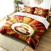 Galatasaray 3pc Duvet Cover Set Simple Modern Bedding Set Wrinkle Resistant Soft Fabric All Season Use a Perfect Gift