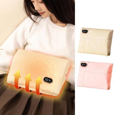 Electric Heated Hand Warmer Bag Double-Sided Heating Design For Women Three-speed Adjustment Heated Winter Plush Hand Warmer Bag