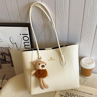 Große Tasche Damen Neue vielseitige literarische Pendlertasche Modische Schultertasche mit großem Fassungsvermögen