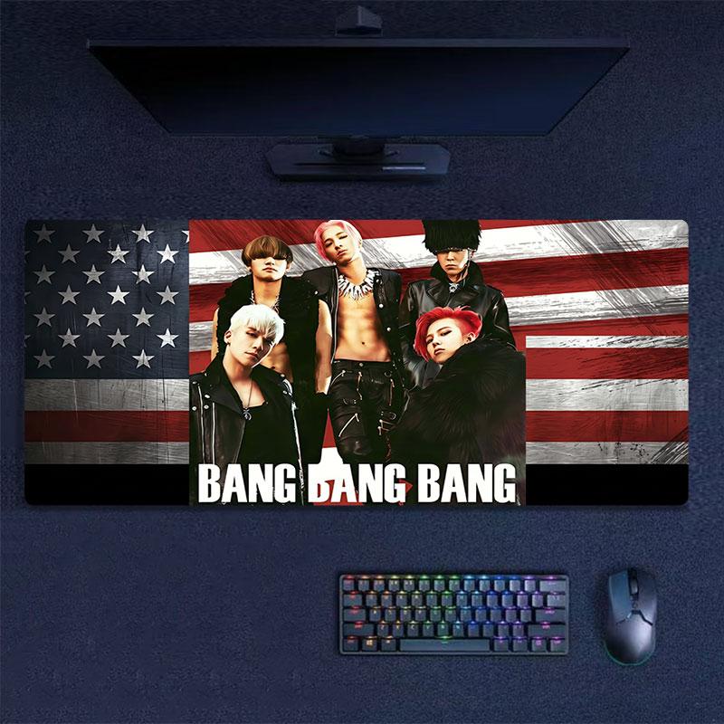 BIGBANG Large Gaming Table Cushion Non-slip Laptop Tablet Big Mousepad XXL Mat Mini PC Playmat With Lock Edge
