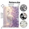 Handmade Elegant Purple Peacock Pearl DIY Painting Creative Interior Wall Art Fine Gift For Household Home Space Beautification Art Decor