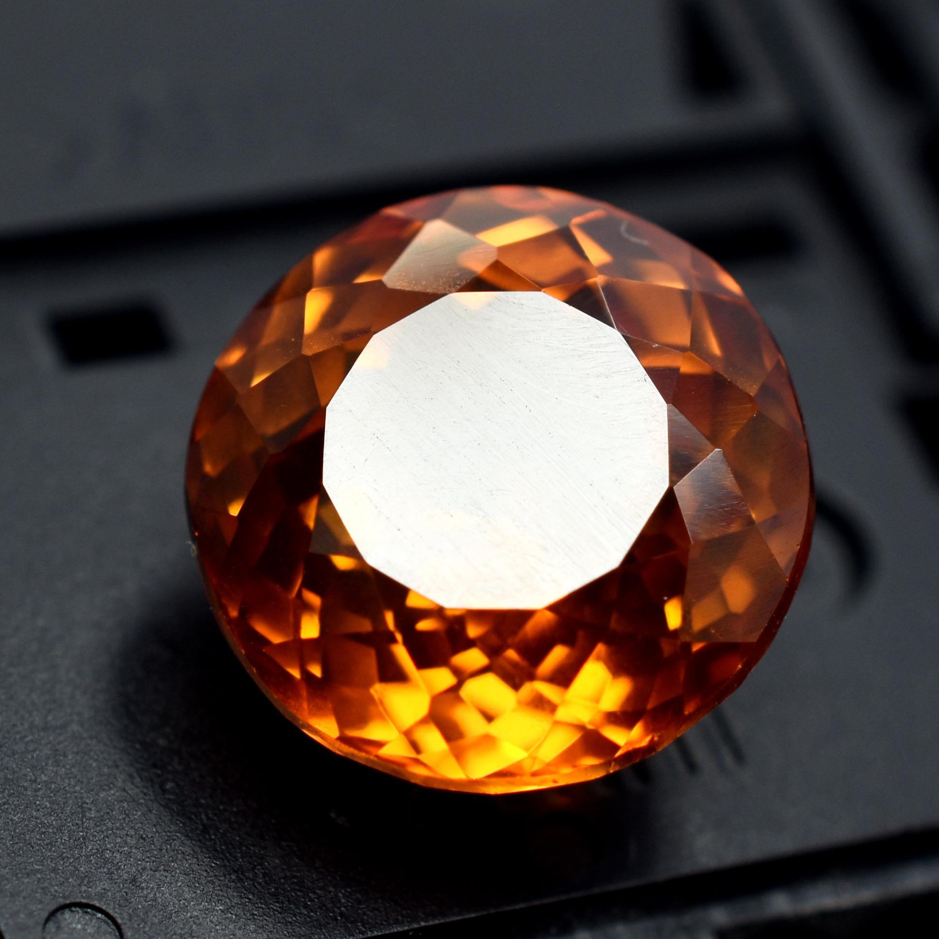 

9.55 Карат Натуральний САПФІР Дорогоцінний камінь Помаранчевий КРУГЛИЙ Огранювання Найдорожчий СЕРТИФІКОВАНИЙ va-450 11.8 mm approx помаранчевий