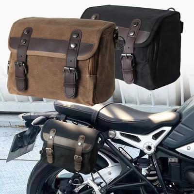 Motorcycle SaddleBag Retro Waterproof Tool Bag With Removable Inner Bag Universal Motorbike Luggage Travel Bags