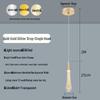 Luxury Crystal Pendant Light: Elegant Bedside or Background Illumination