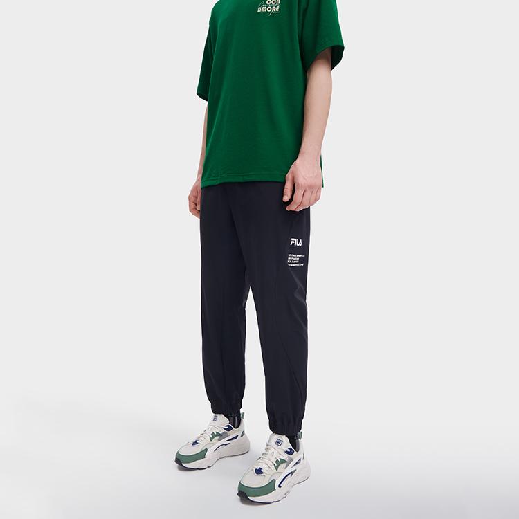 

New FILA Knitted Sweatpants Men s Pitch Black F11M329807F-BK M