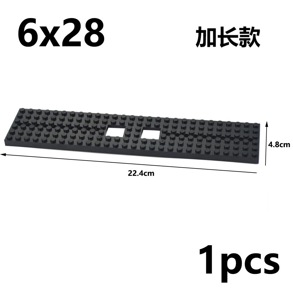 MOC High-Tech Train BasePlate 6x28 6x24 Dots Building Blocks Car Truck Bottom Plate