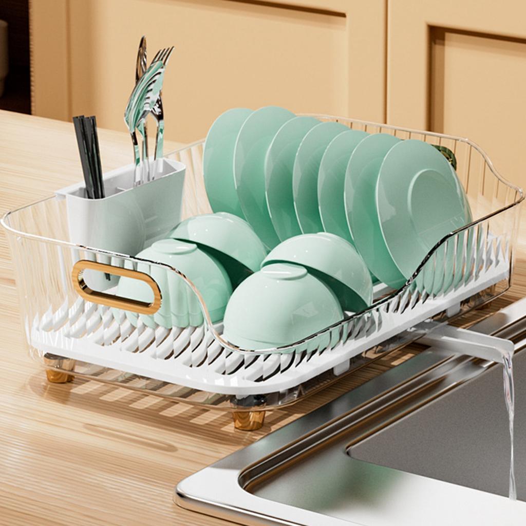 Ociekacz na naczynia Wielofunkcyjny Duża pojemność Odłączany Oszczędzający miejsce Otwory drenażowe Ociekacz do zlewu na blat kuchenny