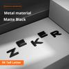 For Zeekr 9X Blackout Car Badge Sticker Front Rear Emblem Matte Black Cover Sport Styling Metal Modification Accessories