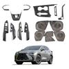 Convient pour Lexus NX250 21-23: Accoudoir intérieur, Cadre de levier de vitesse, Cache-haut-parleurs de porte et Garniture.