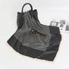 2024 Summer Korean Fashion Striped Satin Shawl for Women - Faux Silk Decorative Scarf FJ024