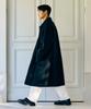 Connect Kinloch Oversized Balmacaan Coat (Black)