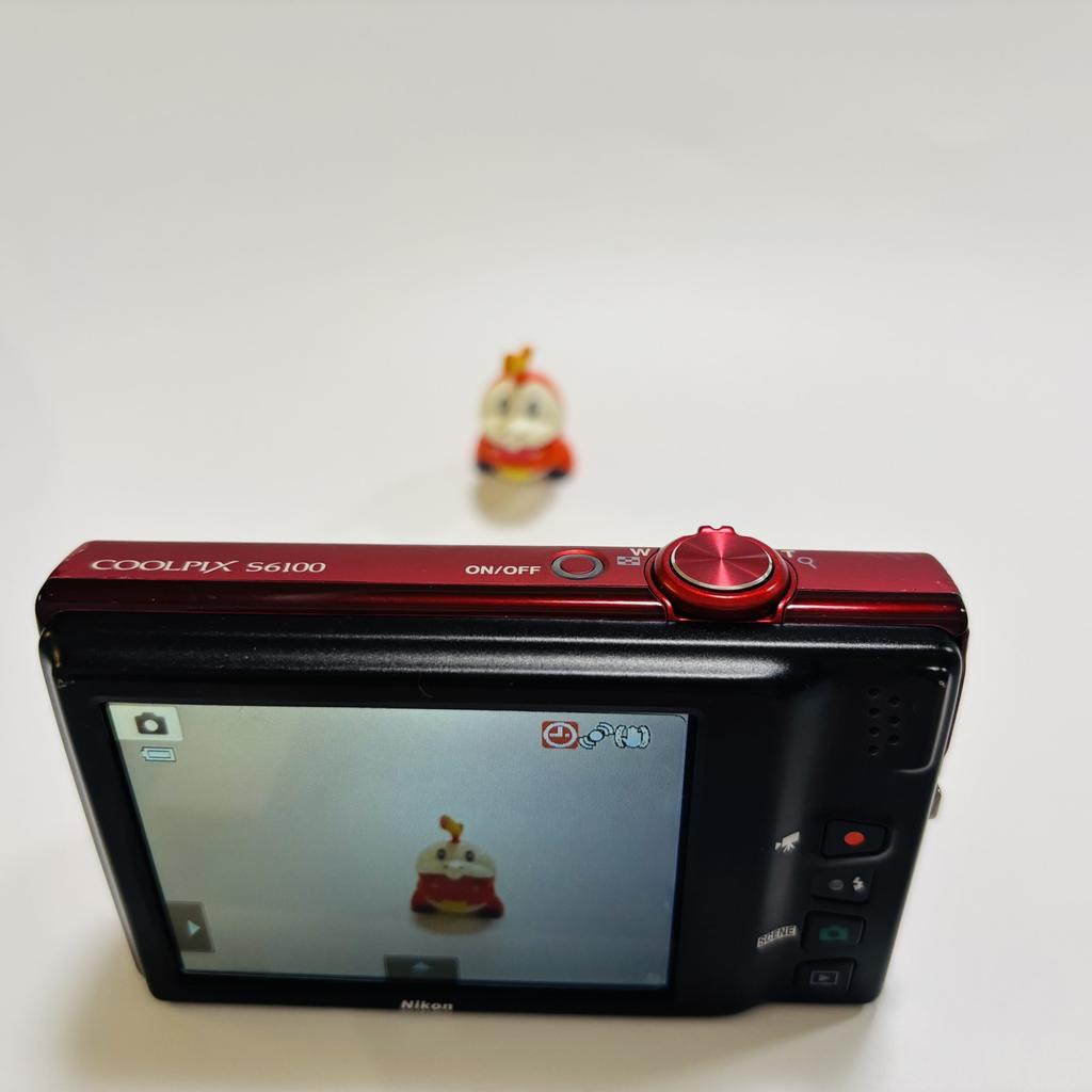 [Used/Boxed] Nikon COOLPIX S6100 16.0MP Digital Camera RED 7x Zoom Touch Panel From JAPAN