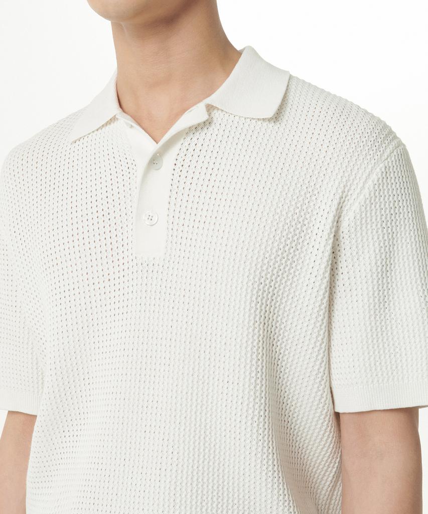 Musinsa Standard Crochet Knitted Polo Shirt [Ivory]