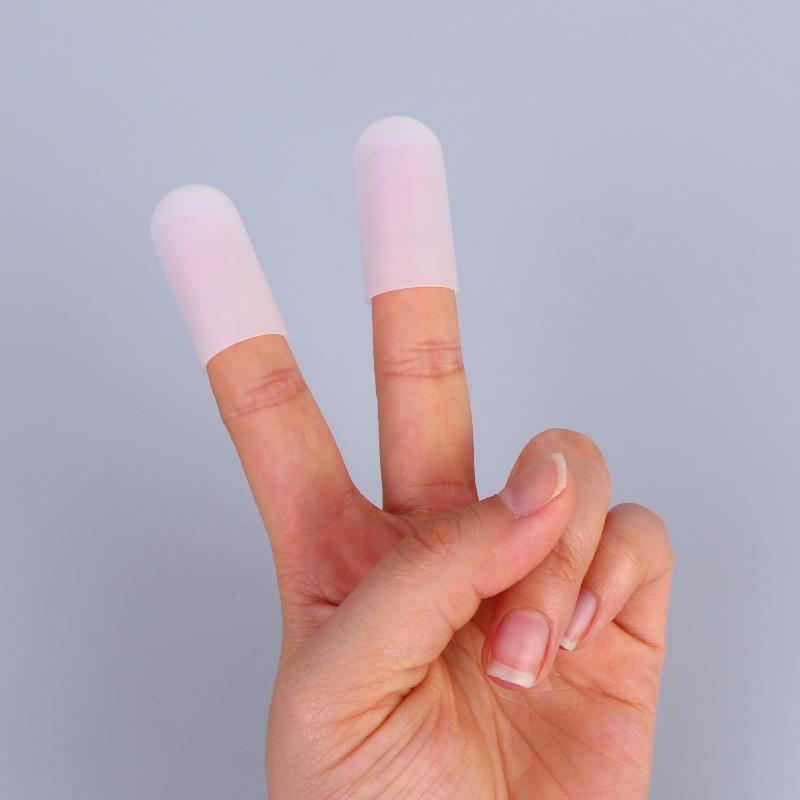 5/10Pcs Silicone Finger Protectors Heat Resistant Anti Slip Anti Scalding Antistatic Finger Cots Single-Finger Transparent Cover
