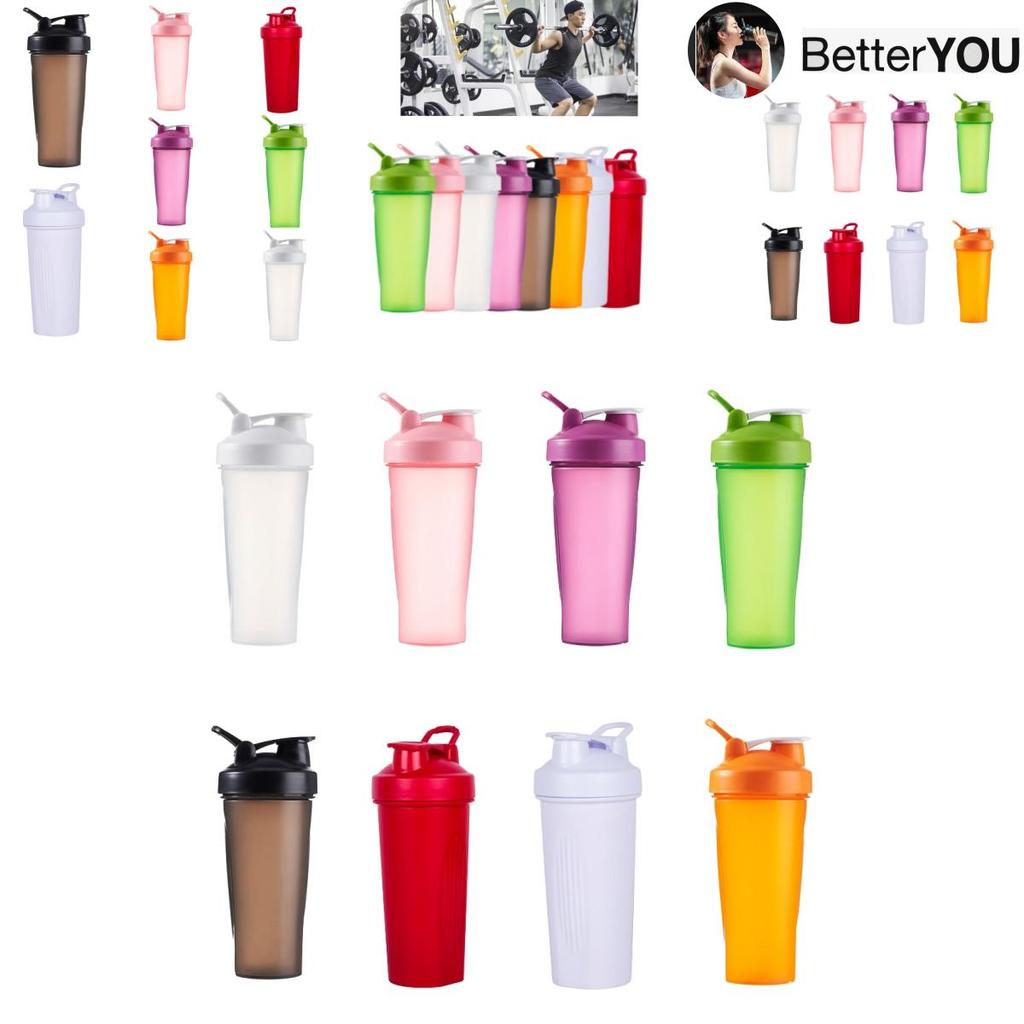 Customized Logo Pp Sports Shaker Bottle 600ml Fitness Portable Water Bottle