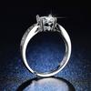 Simulation Moissanite Women's Ring, Classic Four-claw Single-row Diamond Ring, Engagement Ring.