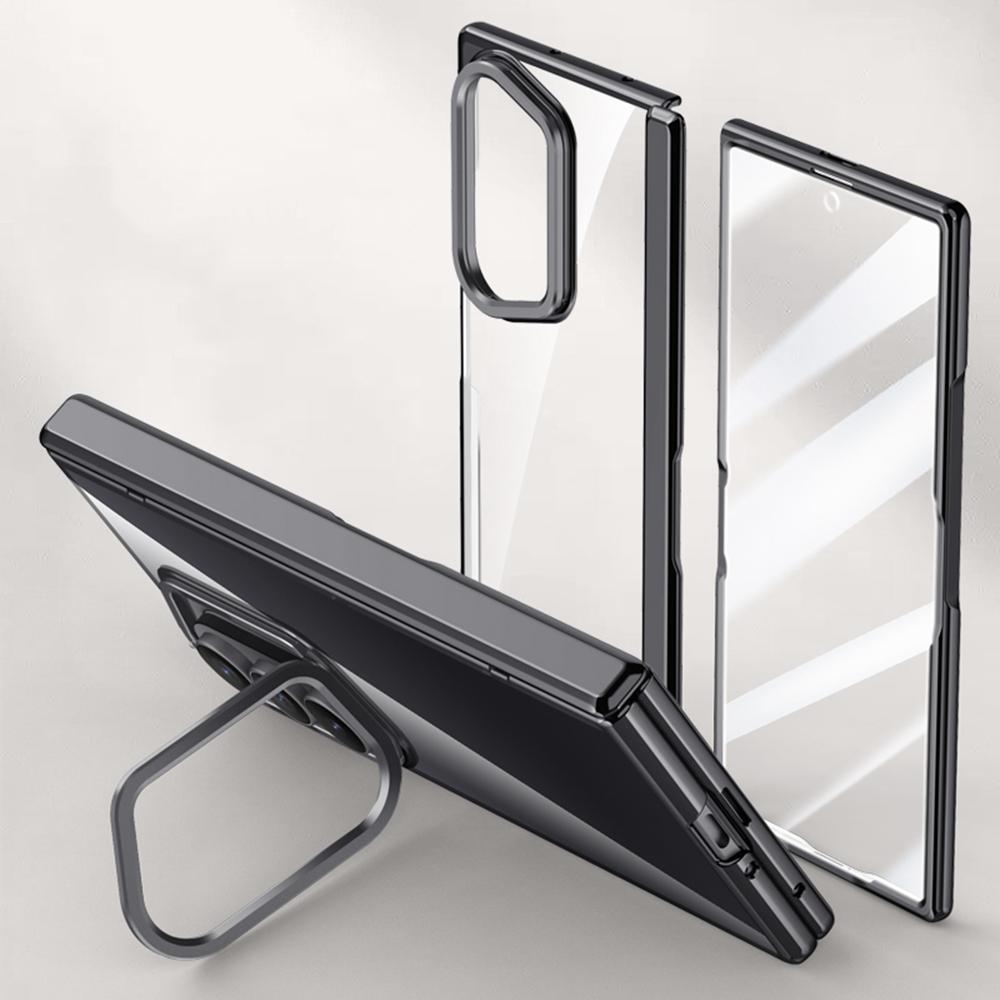 Samsung Galaxy Z Fold7 5G Tok PC+Akril Telefontok HD Edzett Üveg Fóliával, Lencse Kitámasztóval