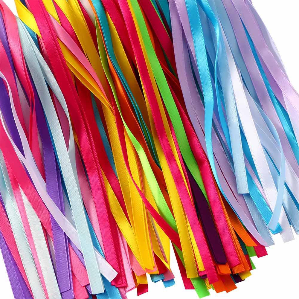 Colorful Child Bike Tassel 30CM Scooter Ribbon Bicycle Ribbon Bicycle Handlebar Bike Streamer