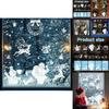 Christmas Window Decals Pvc Snowflake Reindeer Decor For Holiday Festivities