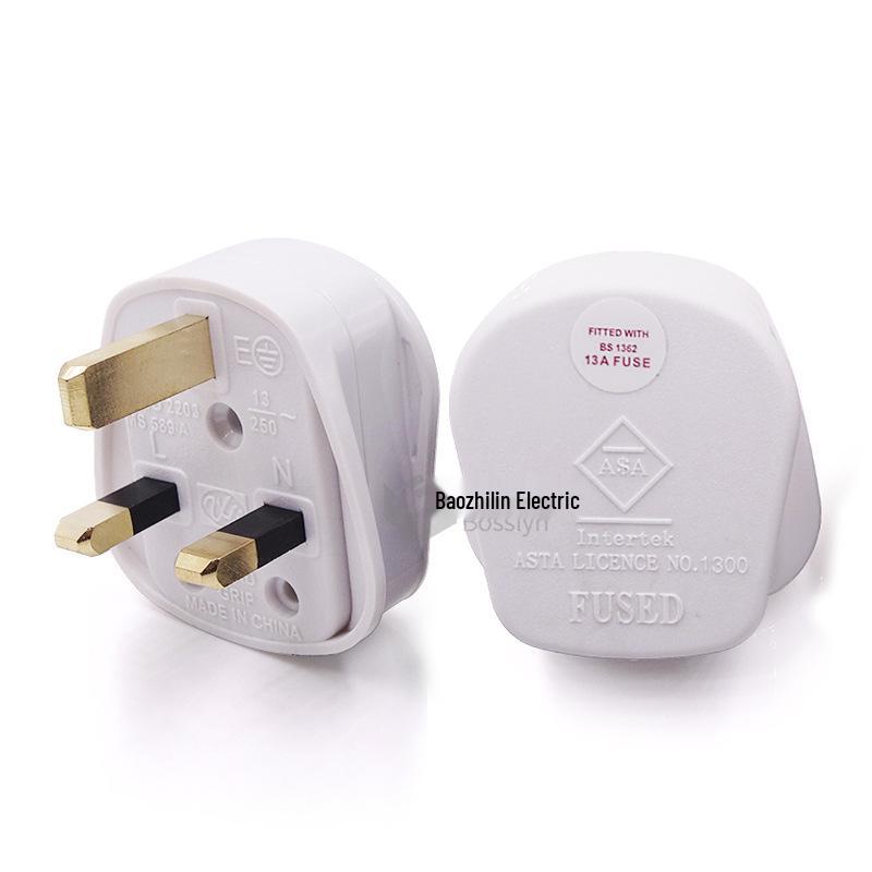 UK Standard BS 1363 13A 250V Power Plug for Household Wiring