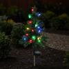 Lighting Modes Outdoor Christmas Tree Waterproof Small Mini Solar Christmas Tree for Holiday Display Courtyard Decor