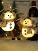 2025 Christmas Decorations Glowing Little Snowman Xmas Tree Decor Plaid Striped Scarf Doll Home Decor Christmas Supplies Navidad