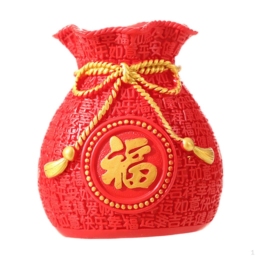 Luxurious Money Bag Decorative Vase - Elegant Home Office Accent