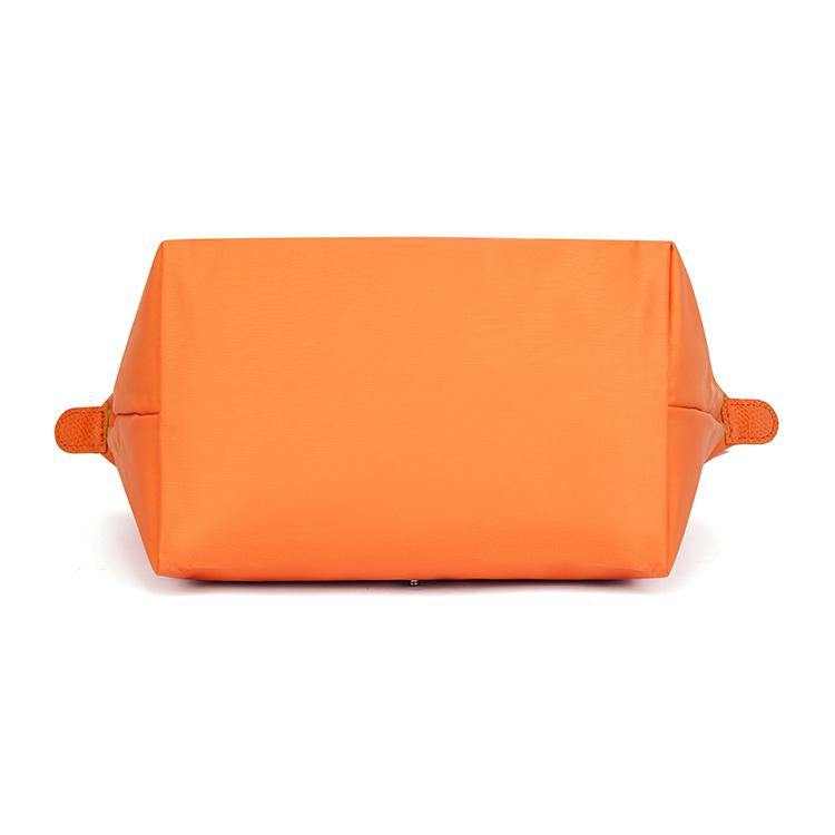 Longchamp Le Pliage Green Recycled Canvas Shoulder Tote Bag Small Women Bags Orange 1621919P54