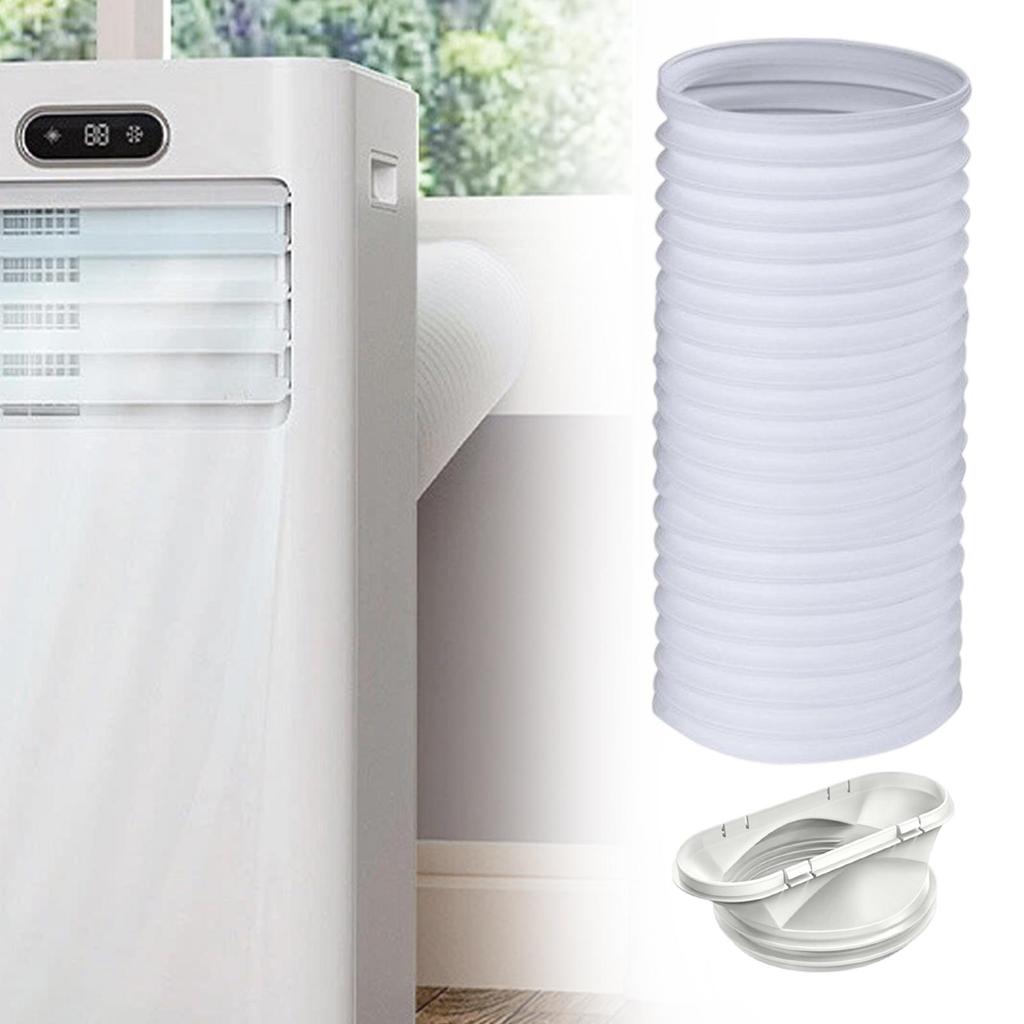 Air Conditioner Exhaust Hose 5.1 Inch Diameter AC Hose Flexible Portable Exhaust Vent Mobile Air Conditioning Exhaust Duct