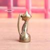 S-1Pc Antique Brass Cat Statue - Copper Animal Sculpture Incense Burner Home Desktop Decor Figurine For Cat Lovers