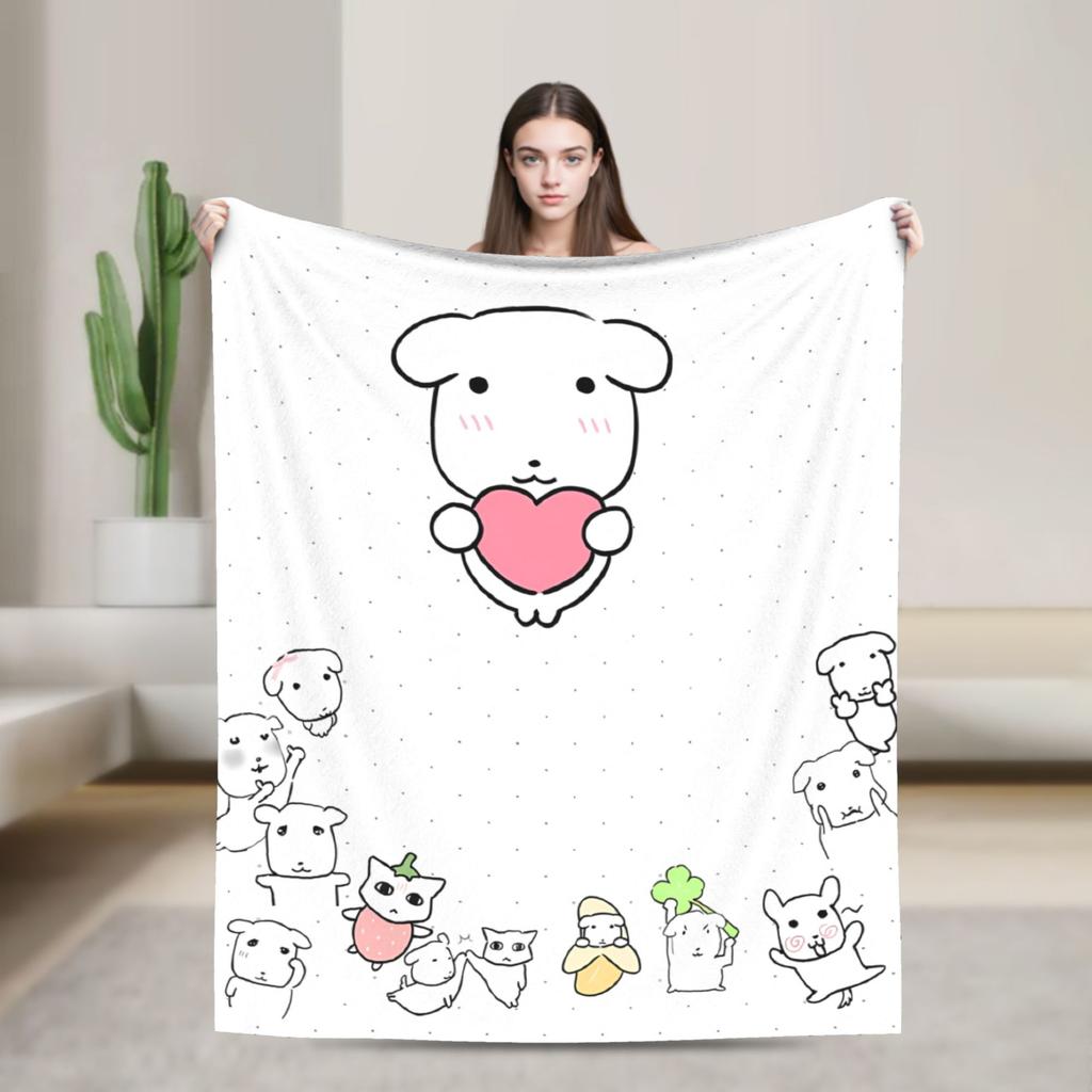 Cute GANADI Blanket  Soft Fashion Plush Throw Blanket For Couch Bed Camping Flannel Bedspread Bed Cover