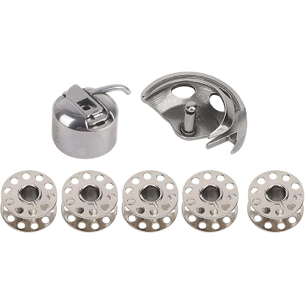 Шпульки + шпульный чехол + челночный крючок для бытовой швейной машины старого стиля