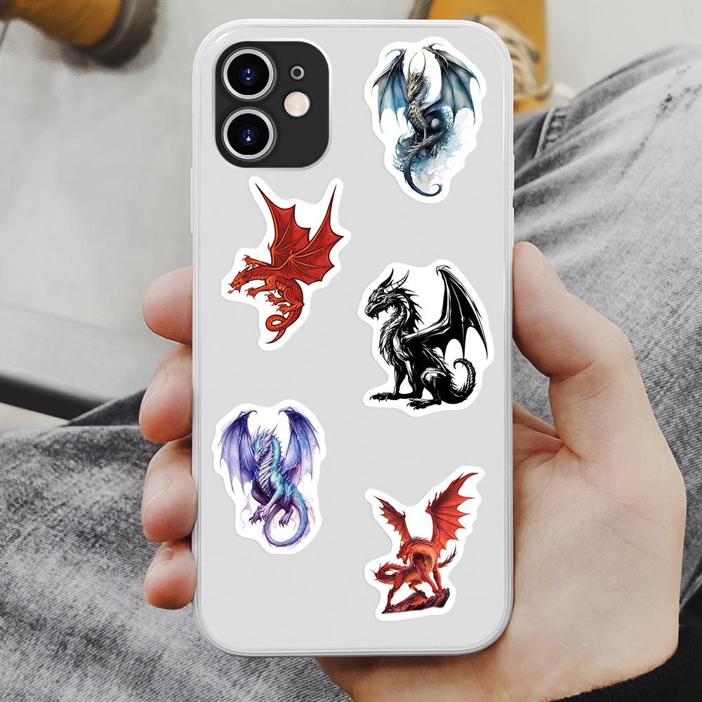Fantasy Dragon Sticker Magic DIY Toy Graffiti Decal for Scrapbook Journal Laptop Phonecase Luggage Bottle Decorative Waterproof