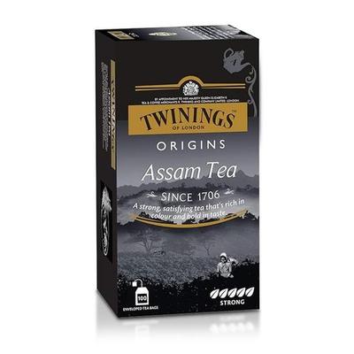 Twinings Assam Tea, 25 Tea Bags, Pack of 1, Strong Strength, Full-bodied, Malty and Robust Flavour, Handpicked Leaves