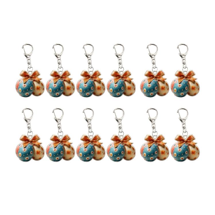 

Acrylic Bunnies Eggs Keychain Purse Bag Charm Easter Keychain Car Key Rings Lovely Key Holders Charm Easter Gift 1