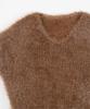 Yours Oversized Sheer Low Gauge Knit BEXT0247 Small White V-Neck Women's