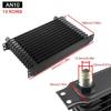 7/10/13/15 Row AN10 10AN Transmission Oil Coolers Kit Universals Engine British Radiator Oil Coolers Aluminium Black