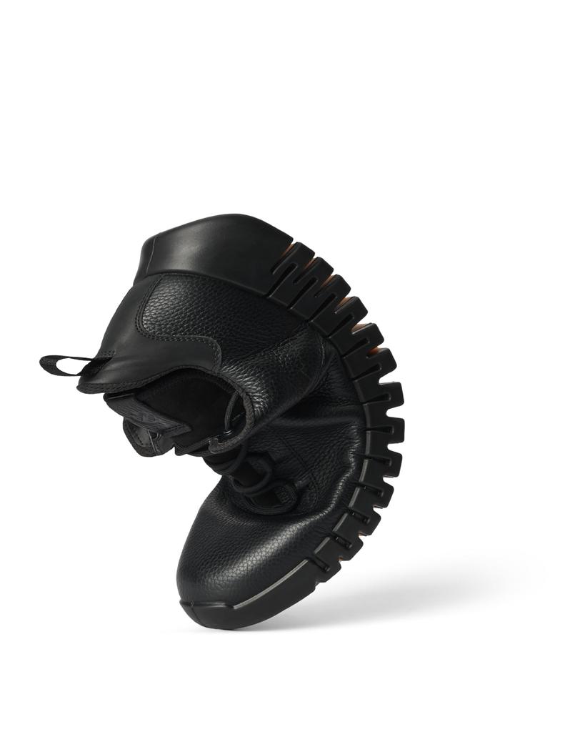 ECCO GRUUV Herren Echtleder Sneaker, Größe M, GORE-TEX Wasserdicht, Schwarz, Größen 26.5cm-27.0cm, 3E, 52522401001
