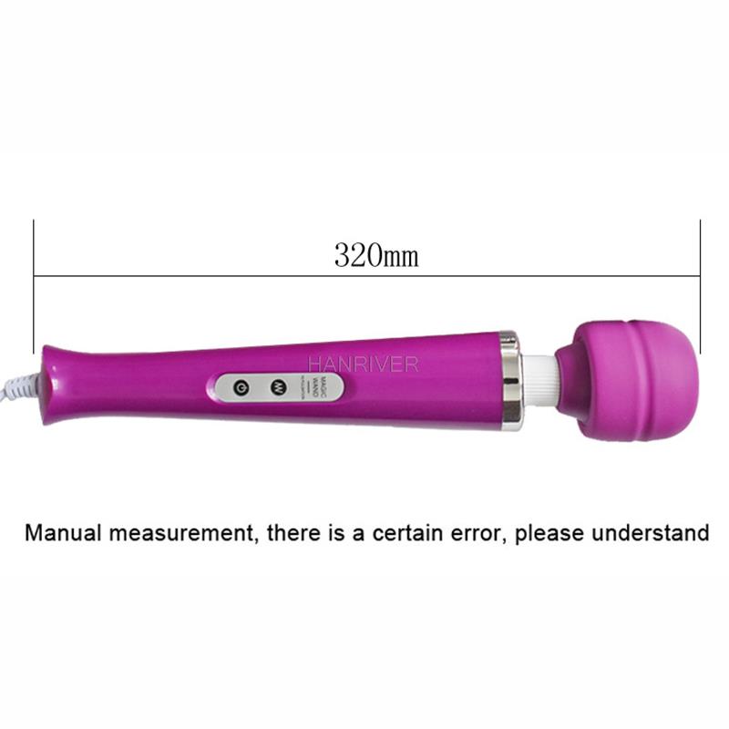 New 10 Speeds Magic Wand Massager,Big Magic Wand Massage Stick AV Vibrators Sexy Clit Vibrator Sex Toys for Women 32 *