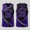 Fashion Personality Mens Basketball Jersey  3D Printed Vest Loose Quick Dry Sports Tees Tops