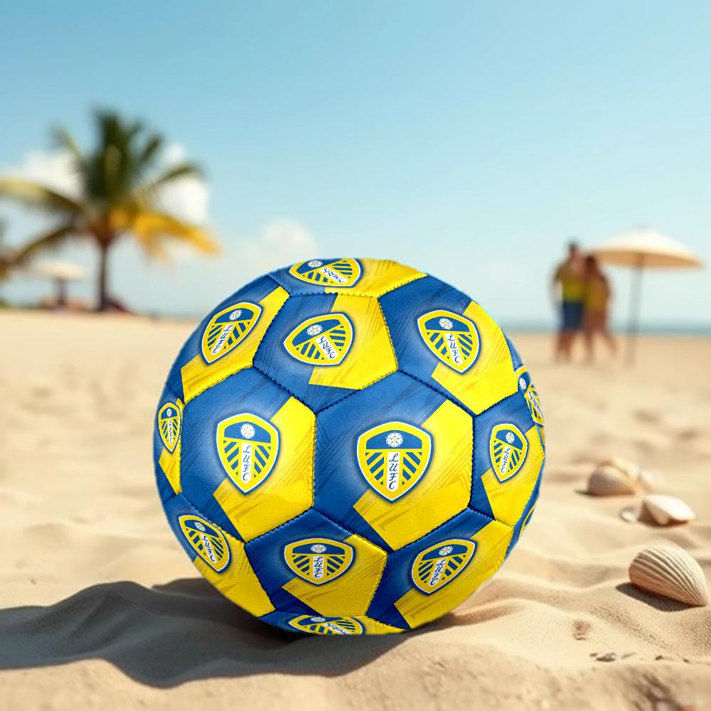 Leeds United Size 5 Football High Elastic Soccer Ball For Outdoor Competition Daily Training Play